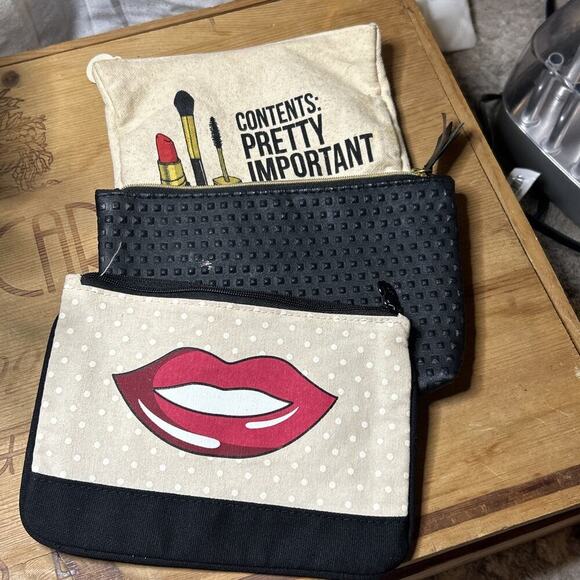 Ipsy Handbags - 3 Ipsy Glam Makeup Travel Bags